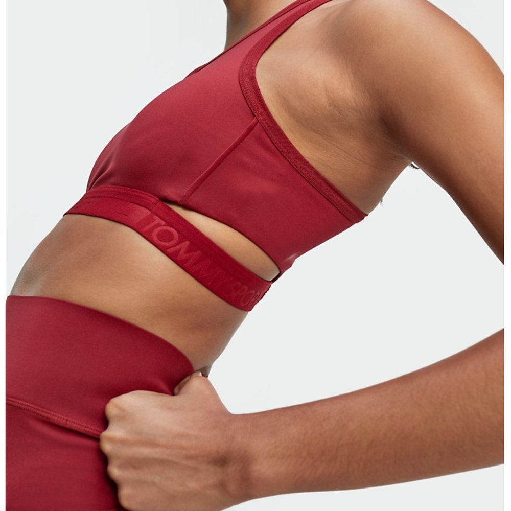 Tommy Hilfiger Light Support Racerback Sports Bra Med NWT